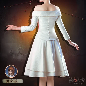 Anime! Identity V edward SCISSORHANDS Prepojenie Tancujúce Dievča Kim Battle Suit Elegantné Jednotné Cosplay Kostým Žien Doprava Zadarmo