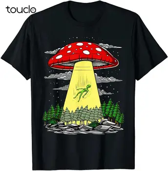 Cudzinec Únosu Magic Mushroom Psychedelic UFO Hippie Huby T-Shirt Narodeniny ...