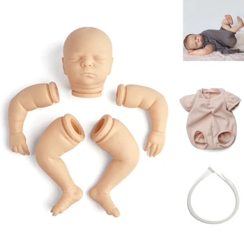 RSG Reborn Baby Doll 20 Palcov Realisticky Novorodenca Bebe Reborn Emma Vinyl Nevyfarbené Nedokončené Bábika Časti DIY Prázdne Bábika Auta