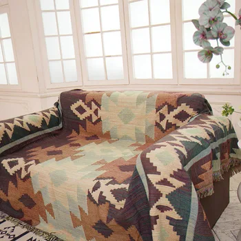 Aggcual obojstranný gauč deka kryt non-slip dekor obývacia izba boho hodiť deka gauč kryt prehoz cez posteľ Cestovné Piknik mat XT1