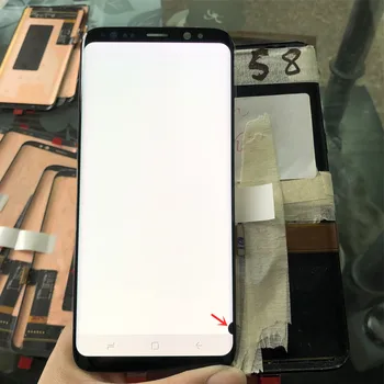 Super Amoled Pre SAMSUNG Galaxy S8 G950F G950FD G950U G950A LCD Displej Dotykový Displej s rámom mŕtve pixely napáliť tieň lcd
