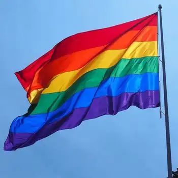 90x150cm LGBT Vlajka farebnú Dúhu Mier Lesbičiek Gay Parade Plávajúce Vlajky Zástavy Domáce Dekorácie LGBT Príslušenstvo