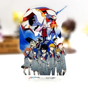 MILÁČIK v FRANXX NULA DVA 02 KÓD 002 HIRO ICHIGO GORO MIKU GM akrylový stojan na obrázku model doska držiak vňaťou anime