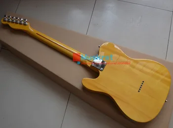 Na sklade !Elektrická gitara TL Transparentná žltá farba doprava Zadarmo, 6 strún na gitaru dať ako darček Batoh dial plátok