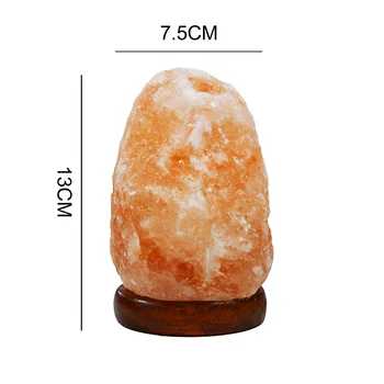 OM DOMOV monochromatické USB lampa/viacfarebné Prírodné soli 800-1000 g Himalájske pôvodu ručné jedinečný tvar, ideálny darček