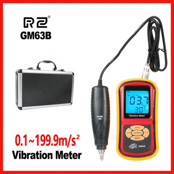 RZ Vibrácií Meter Vizuálne LCD displej meranie hodnoty a stav GM63B