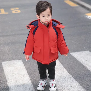 2019 nové jesenné a zimné kórejských detí bavlna kabát dieťa čalúnená bunda outdoorové aktivity chlapcov nadol bunda bavlna detí.